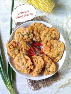 Foto resep Perkedel udang jagung