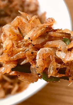 Hình của món Ruốc Khô Xào Mặn Ngọt.