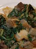 Platessa al forno con bietole e porcini