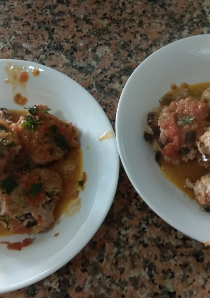 Una foto de Albóndigas de berenjena