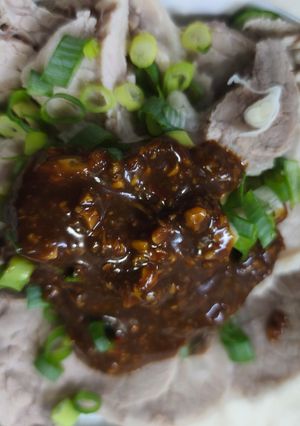 五味醬水煮中里肌 的食譜成品照片