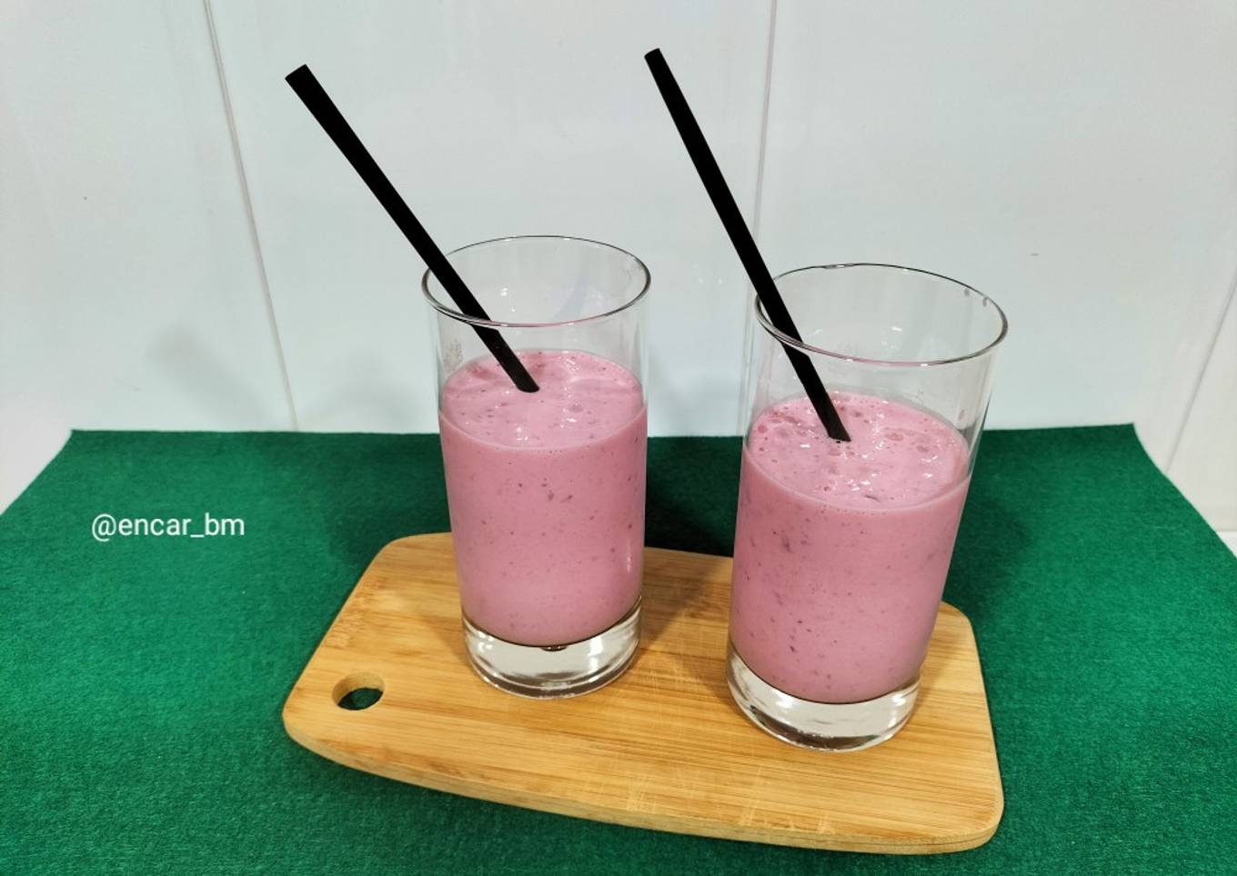 Batido de yogur y frutos rojos