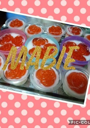Foto resep Puding mawar mabie
