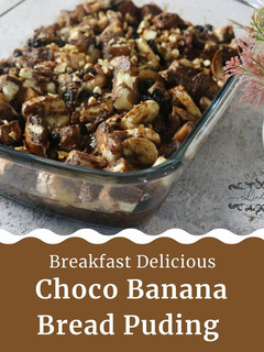 Foto resep Banana Choco Bread Pudding