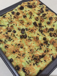 Foto resep Puding roti tawar pandan