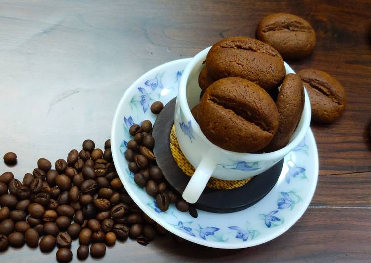 Simple Way to Make Favorite Coffee Bean Cookies !!