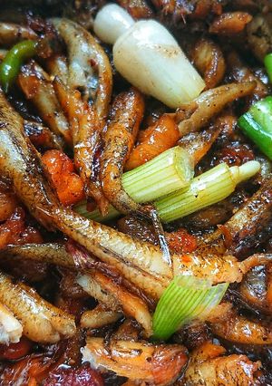 Hình của món Cá bống kho tiêu.
