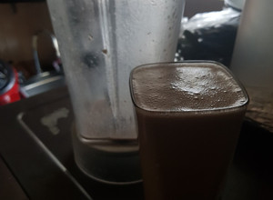 Una foto de Batido de avena plantano y canela (bajar de peso)
