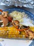 Grilled shrimp skewers