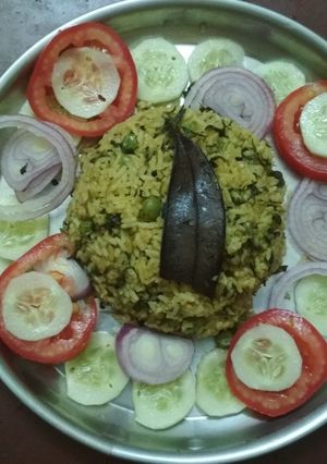 A picture of Methi pulav.