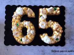 Number cake citron meringuée