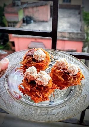 আলু শিমুই দিয়ে পাখির বাসা রেসিপির প্রধান ছবি