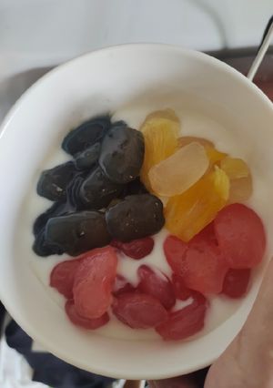 Hình của món Sữa chua đác rim.