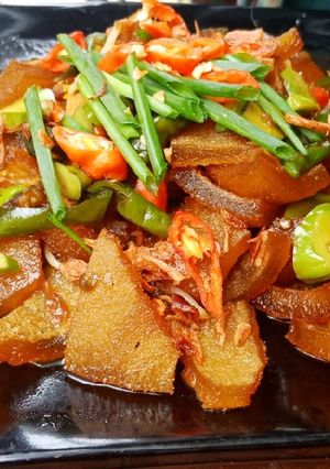 Foto resep Oseng kulit sapi