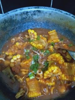Foto resep Cumi udang saus padang