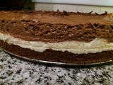 Torta mousse de chocolate y maracuyá