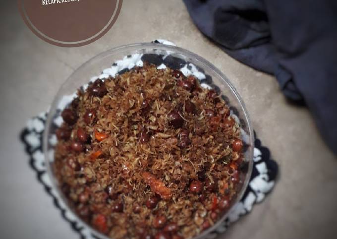 Resep Abon alaanibrilian kelapa,rebon,kacang Resep Abon alaanibrilian kelapa,rebon,kacang