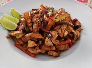 Una foto de Fajitas de pollo