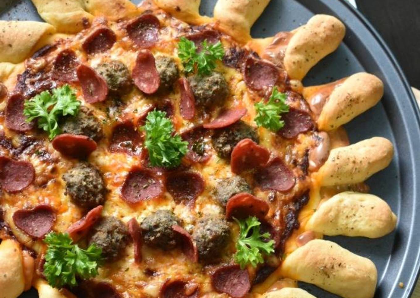 Resepi Cheese BITE PIZZA Pepperoni & Meatball yang Lezat Sekali dan Simpel