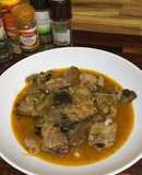 Costillejas con setas