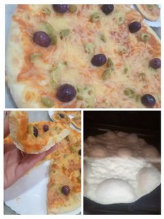 صورة لوصفة 🌸عجينة بيتزا احسن من محلات بمليون مره 🍕🍕