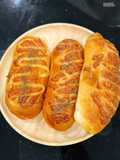 Taro Paste, Pork Floss, and Cheese Bread