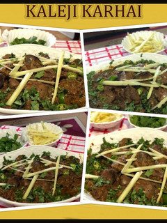 A picture of Chicken liver karahi.