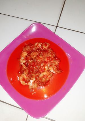 Foto resep Udang petir alias udang balado