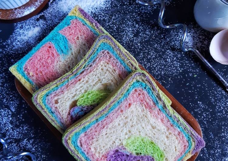 Resep Unicorn Roti Tawar Tutup (eggless) Anti Gagal