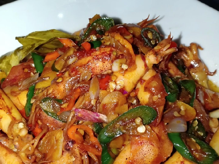 Cara Mudah Membuat Resep  Cumi Asin, Pedas Manis yang Enak Banget, Sempurna