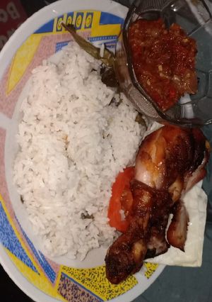 Foto resep Nasi uduk ayam kalasan+ sambel