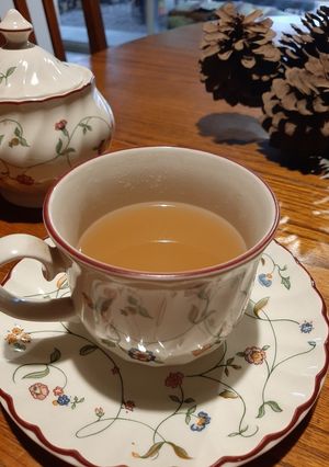 Una foto de Té de manzana con canela