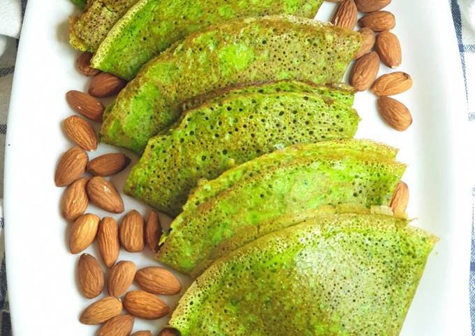 Блины со шпинатом