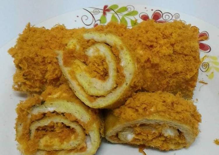 Cara Gampang Menyiapkan Roti Roll Chicken Floss, Lezat Sekali