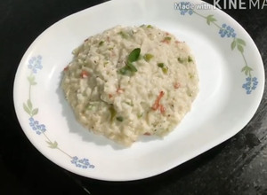 A picture of Cheesy vegetable risotto recipe.