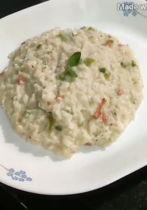 A picture of Cheesy vegetable risotto recipe.