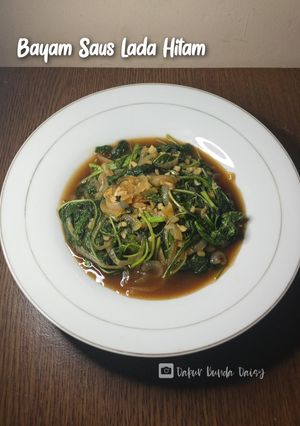 Foto resep Bayam Saus Lada Hitam
