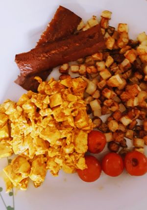 A picture of Scrambled tofegg.