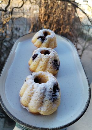 Citromos afonyas mini kuglóf recept fotója
