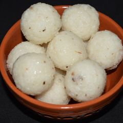 A picture of Coconut Laddu.