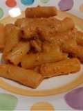 Tortiglioni with Roasted Red Pepper Pesto