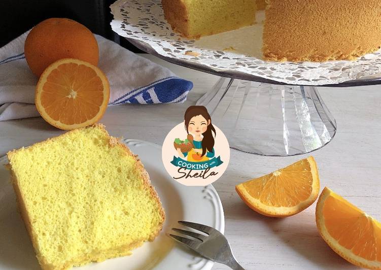 Resep Orange Cheese Chiffon Cake Anti Gagal