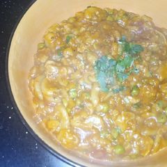 A picture of Cuby Chicken Pasta.