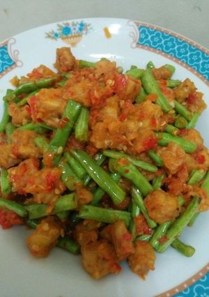 Foto resep Tumis kacang panjang tempe