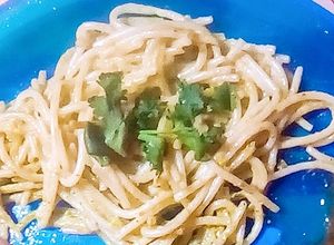 Una foto de Spaghetti verde de pimiento