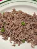 Arroz con caldo de frijol