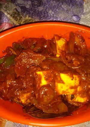 A picture of Chilli Paneer.