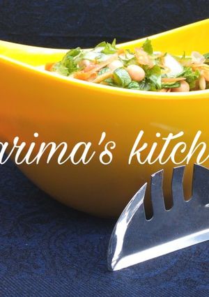 A picture of Chickpeas salad.