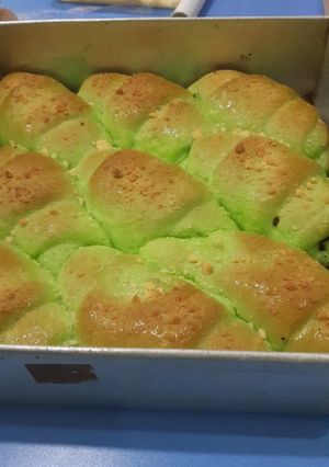 Foto resep Chigiri condens milk bread pandan