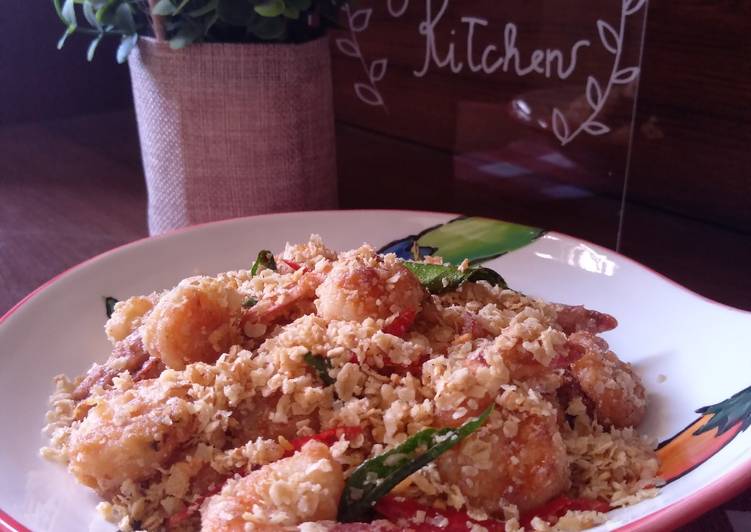 Resep Udang Goreng Gandum/ Cereal / Nestum yang Bisa Manjain Lidah